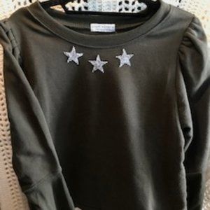 Three-Star Sweatshirt - Forest Green - Size Medium